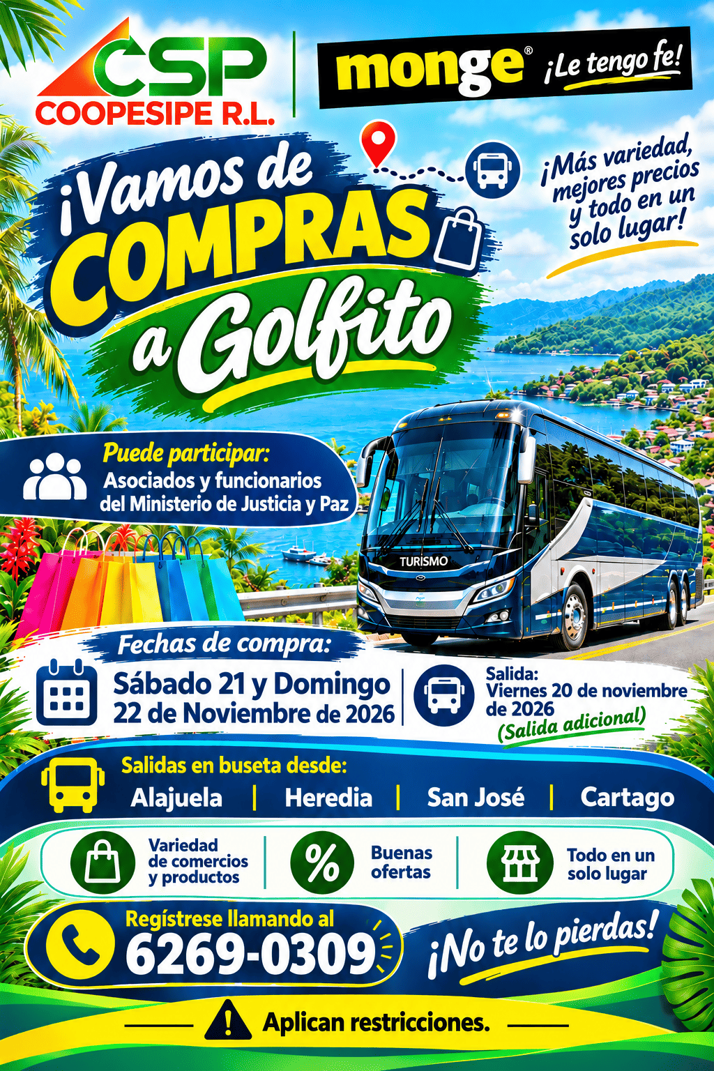 Compras a Golfito - Monge 21