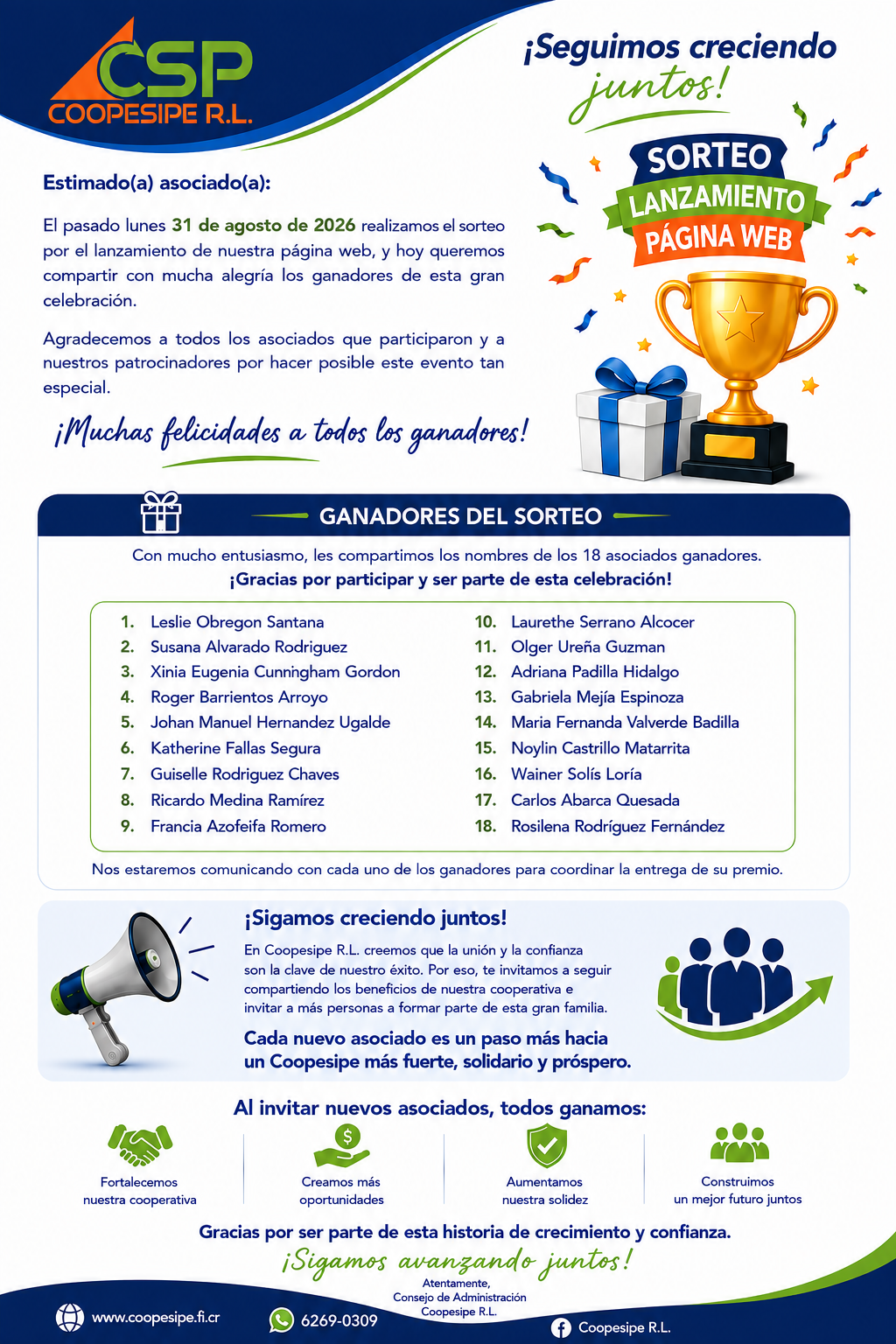 Ganadores Sorteo